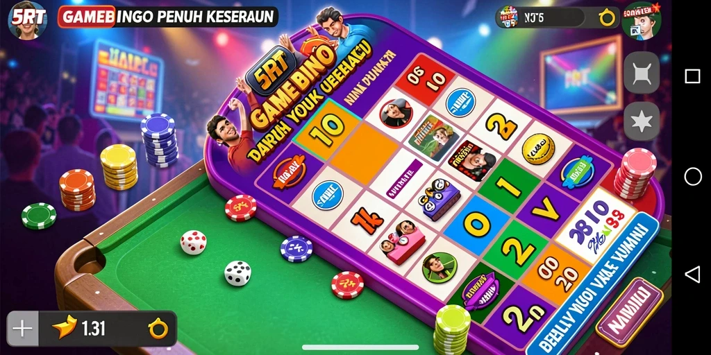 Tampilan gameplay Bingo 5RT yang menarik dan seru.