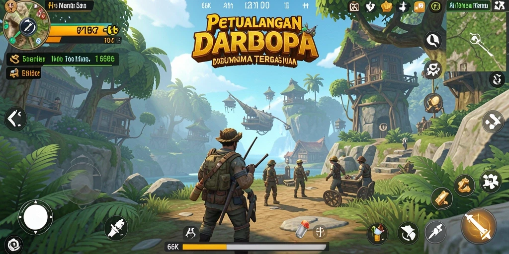 Screenshot gameplay dunia terbuka 66K yang menakjubkan.