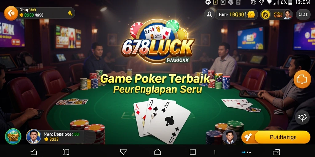 Tampilan menarik dari gameplay Poker di 678LUCK.