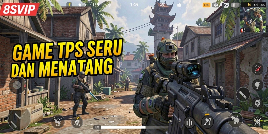 Tangkapan layar menunjukkan aksi seru dalam gameplay TPS 8SVIP.