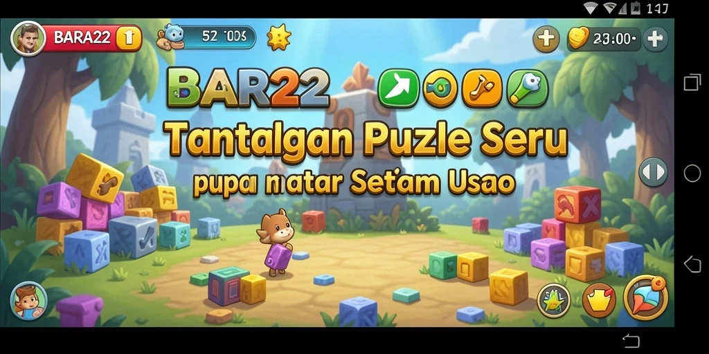 Screenshot gameplay BARA22 menampilkan tantangan puzzle yang menarik.