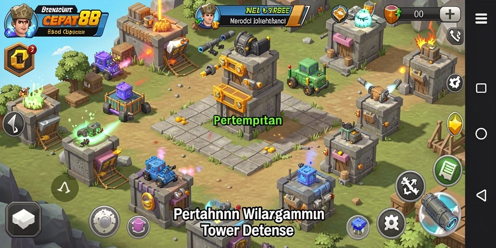 Tangkapan layar CEPAT88 menampilkan aksi menara yang mendebarkan.