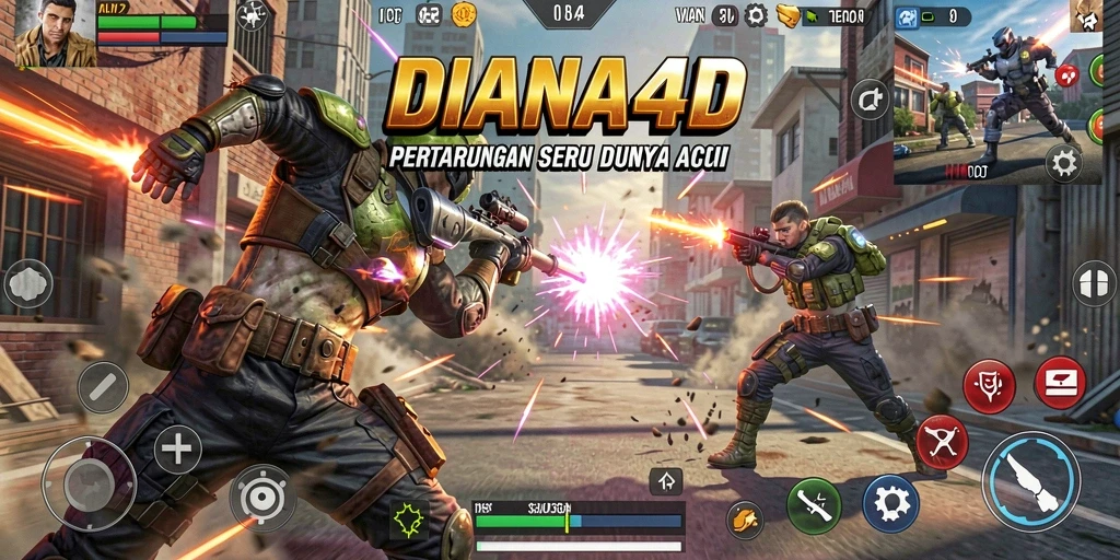 Gameplay seru DIANA4D yang penuh aksi mendebarkan.