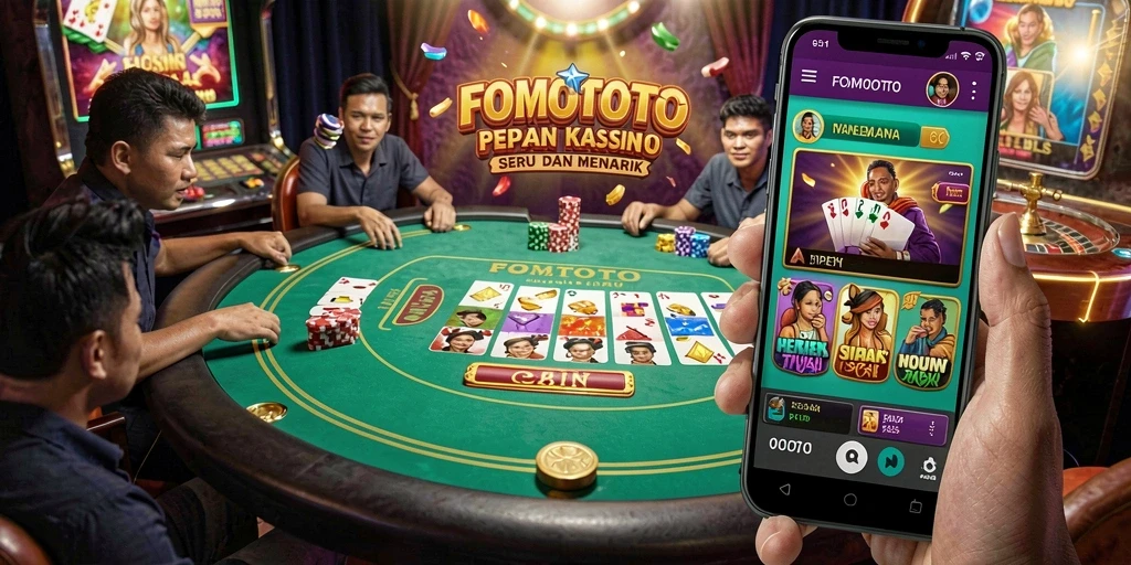 Tampilan screenshot menunjukkan pengalaman gameplay seru di FOMOTOTO.