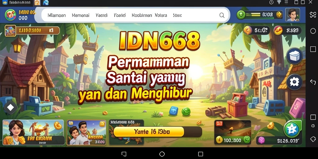 Tampilan gameplay IDN668 yang menyenangkan dan interaktif.