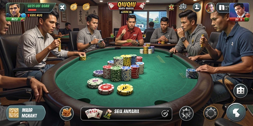Tampilan gameplay QiuQiu yang menarik dan penuh aksi.