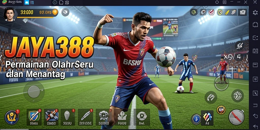 Tampilan gameplay <strong>JAYA388</strong> yang mendebarkan dan penuh aksi olahraga.