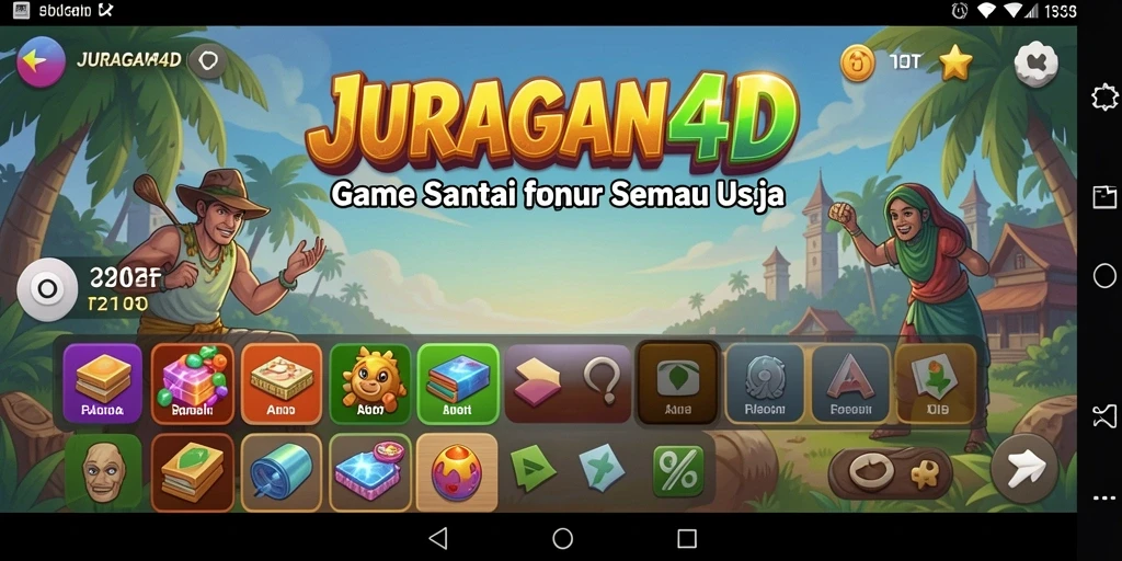 Screenshot JURAGAN4D menampilkan gameplay penuh aksi dan keseruan.