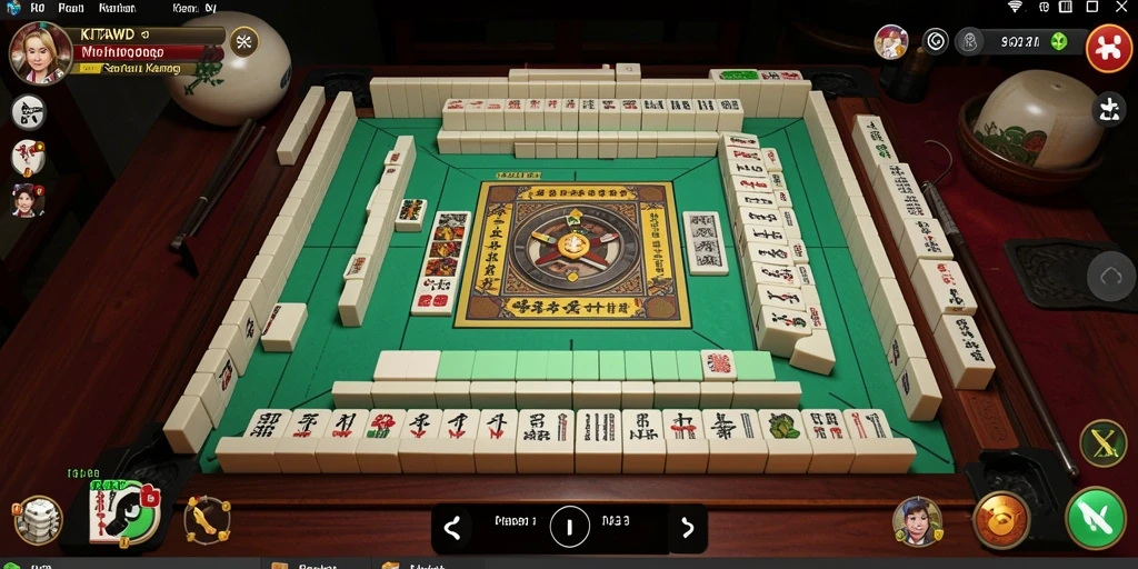 Screenshot gameplay KITAWD menampilkan serunya permainan Mahjong.