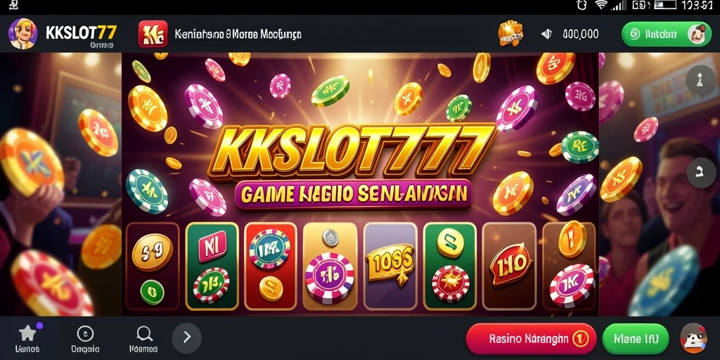 Tampilan menakjubkan dari gameplay KKSLOT777 yang mengasyikkan.
