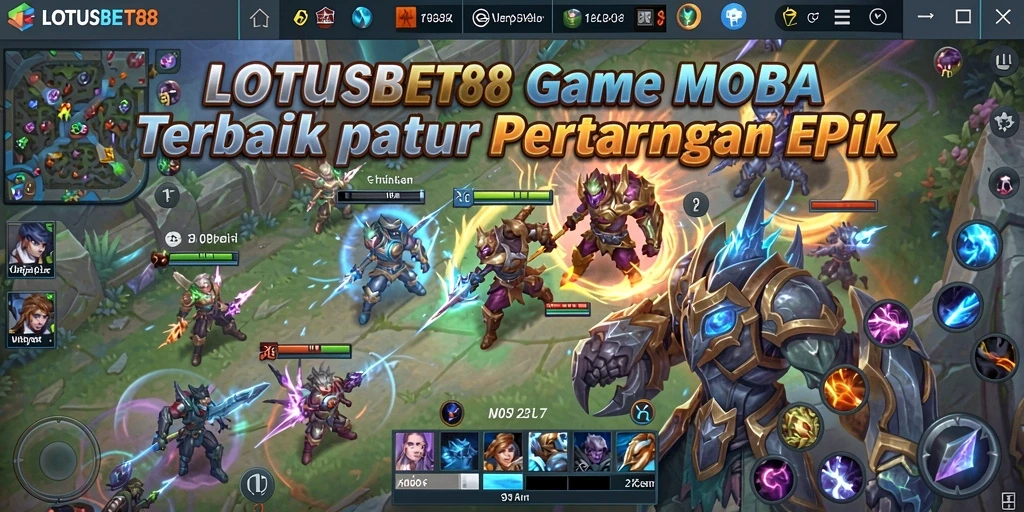 Gameplay mendebarkan LOTUSBET88 dalam pertarungan tim yang seru.