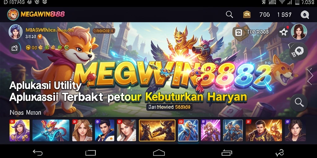 Tampilan antarmuka MEGAWIN888 yang sederhana dan efisien.