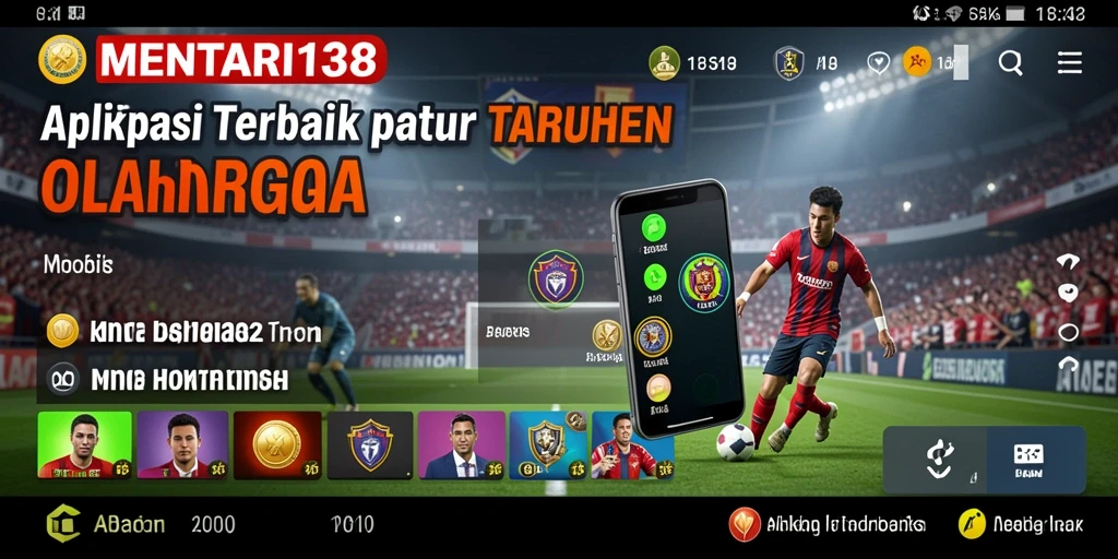 Tampilan menarik dari aplikasi MENTARI138 saat melakukan taruhan olahraga.