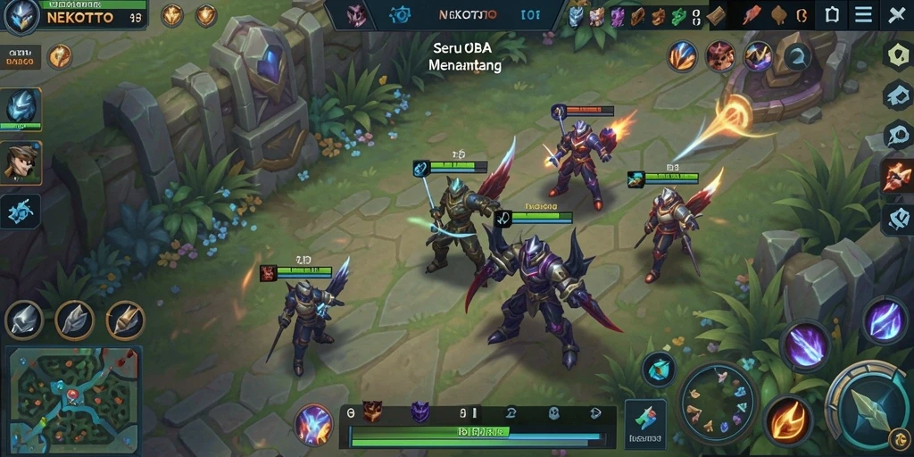Tampilan gameplay seru dan strategi dalam NEKOTOTO.
