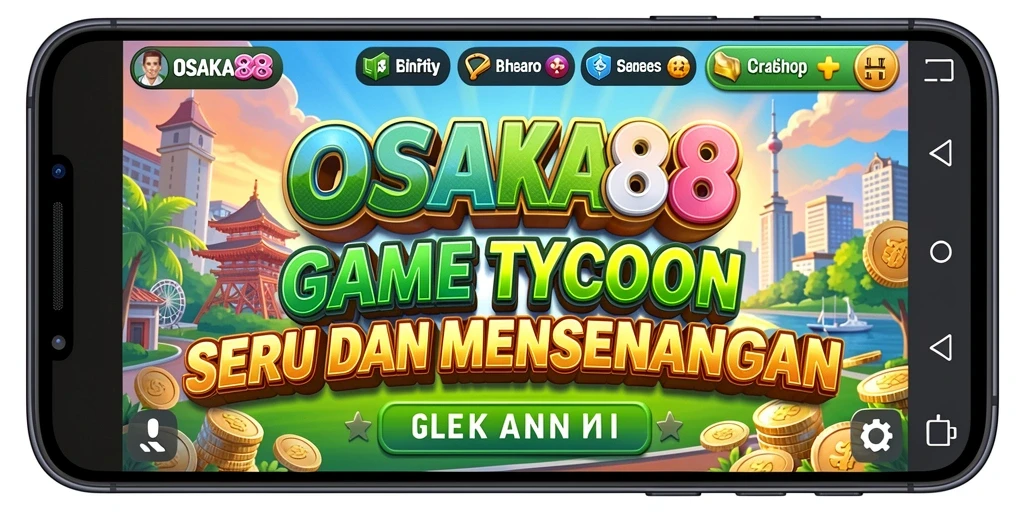Tangkapan layar gameplay OSAKA88 menampilkan fitur manajemen bisnis yang menarik.