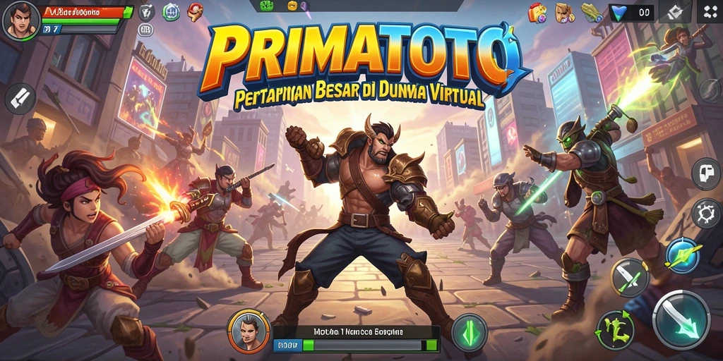 Tampilan aksi seru dalam pertarungan PRIMATOTO yang penuh strategi.
