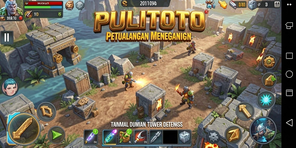 Tampilan gameplay PULITOTO yang menegangkan dan strategi yang harus diterapkan.