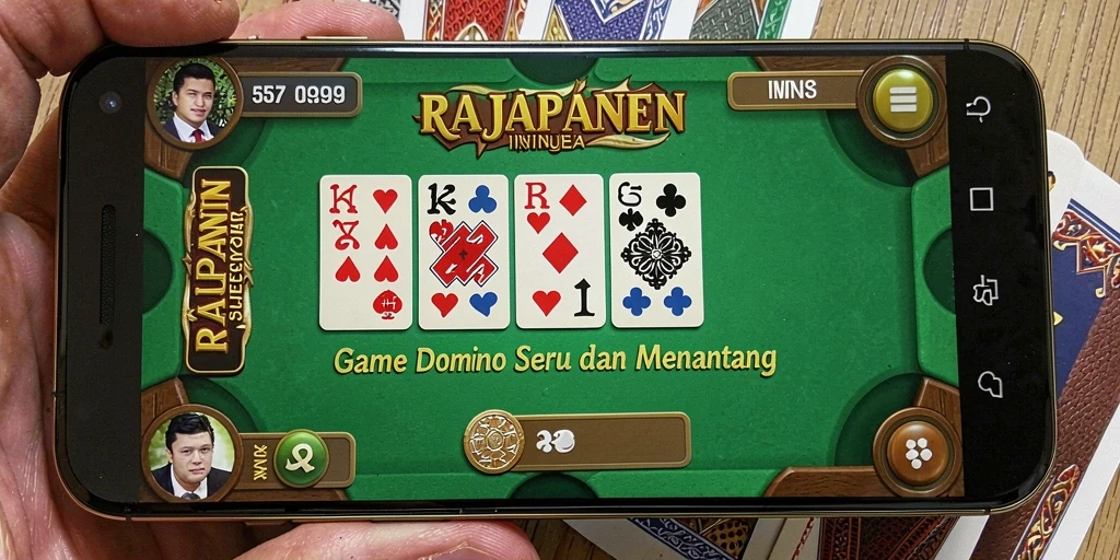 Tampilan gameplay seru dari RAJAPANEN saat bermain Domino.
