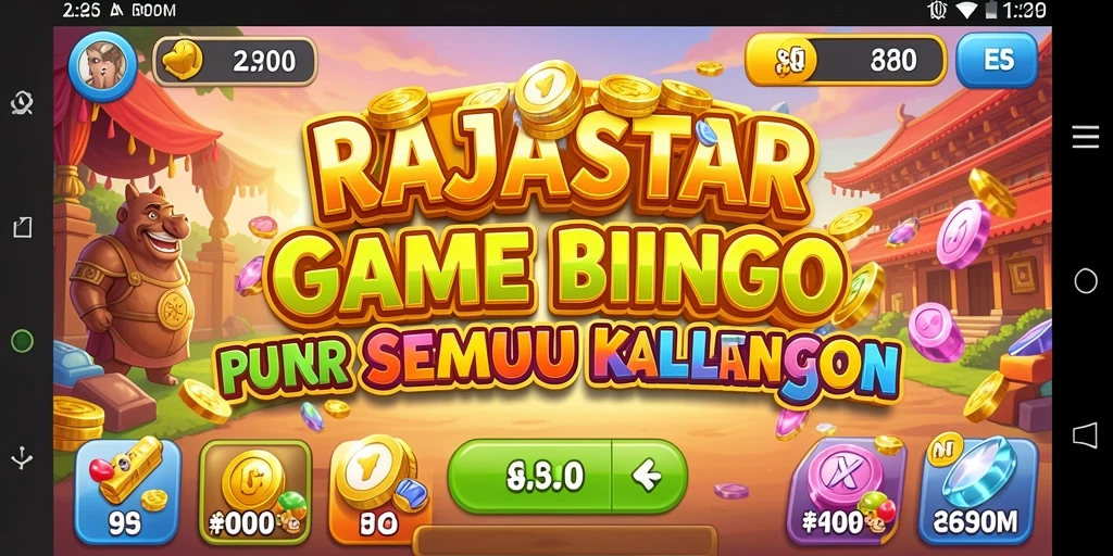 Tampilan permainan RAJASTAR yang memukau dan interaktif.