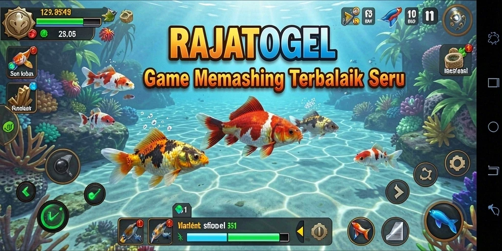 Tampilkan aksi seru dari gameplay memancing RAJATOGEL.