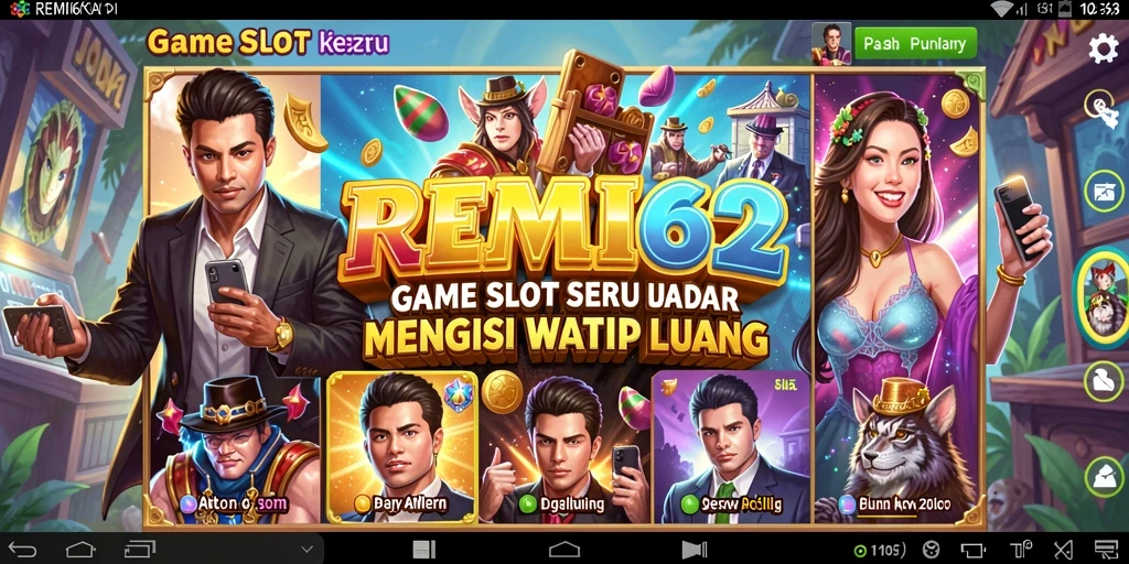 Tampilan gameplay menarik dari REMI62 dengan berbagai slot seru.