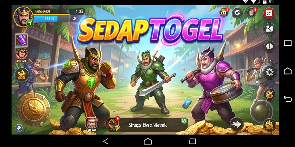 Tampilan menarik dari gameplay strategi SEDAPTOGEL.