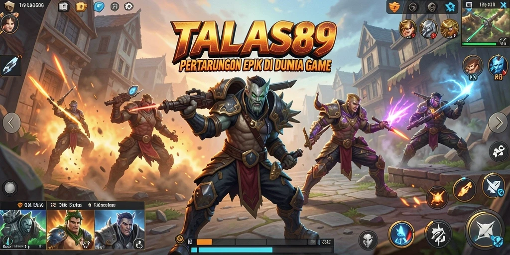 Screenshot gameplay TALAS89 dengan pertarungan yang mendebarkan.