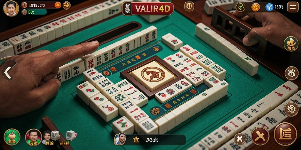 Screenshot VALIR4D menampilkan gameplay Mahjong yang seru dan menantang.