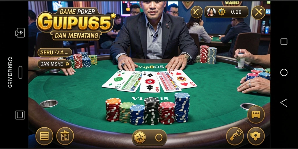 Tampilan seru gameplay poker dalam VIP805 yang mengasyikkan.